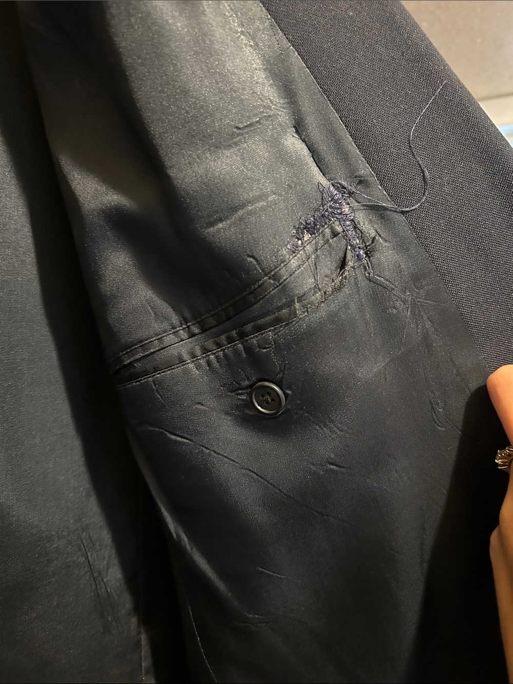 Orvis Navy Blue Sport Coat - Classic Single-Breasted Blazer - Picture 8 of 9